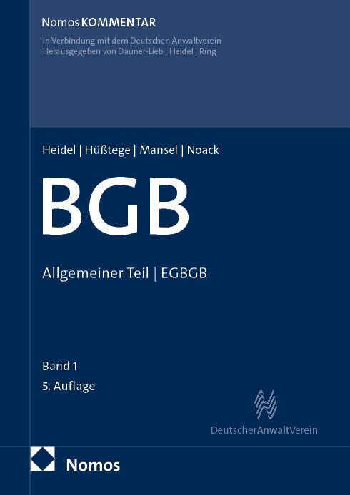 Produktbild: B&uuml;rgerliches Gesetzbuch: Allgemeiner Teil | EGBGB
