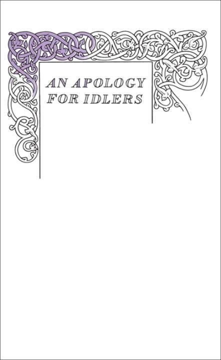 Produktbild: An Apology for Idlers