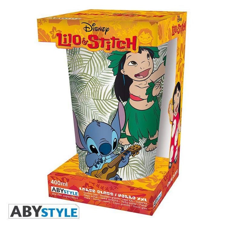 Produktbild: DISNEY - Large Glass - 400ml - Lilo & Stitch