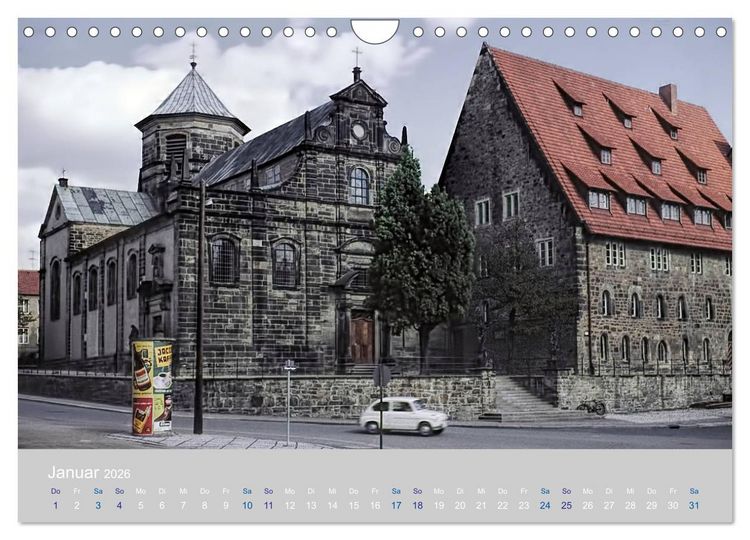 Produktbild: Hildesheim - damals ... (Wandkalender 2026 DIN A4 quer), CALVENDO Monatskalender