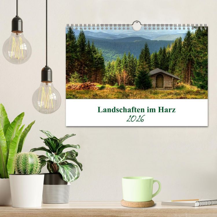 Produktbild: Landschaften im Harz (Wandkalender 2026 DIN A4 quer), CALVENDO Monatskalender