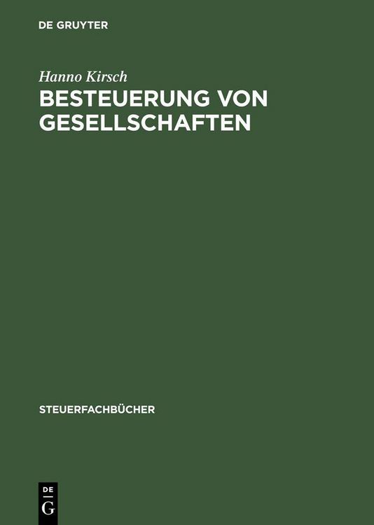 Produktbild: Besteuerung von Gesellschaften
