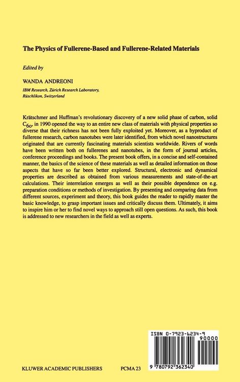 Produktbild: The Physics of Fullerene-Based and Fullerene-Related Materials