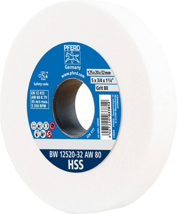 Produktbild: PFERD TOOLS 39009698 Schleifbockscheibe Durchmesser 125mm 80 1St.
