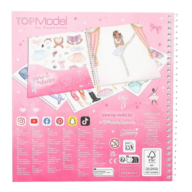 Produktbild: TOPModel Dress Me Up Stickerbuch BALLET