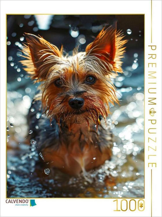Produktbild: CALVENDO Puzzle Das Wasser ist aber noch kalt | 1000 Teile Lege-Gr&ouml;&szlig;e 64x48cm Foto-Puzzle f&uuml;r gl&uuml;ckliche Stunden