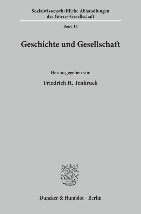 Produktbild: Geschichte und Gesellschaft.