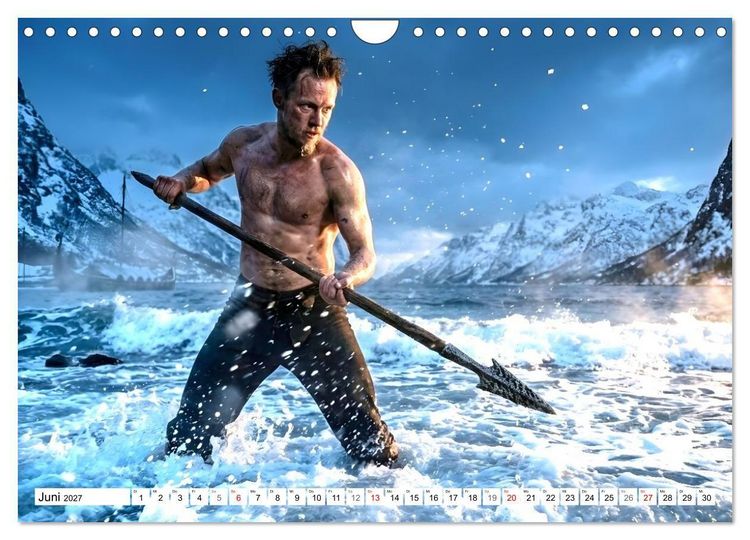Produktbild: Echte Kerle &ndash; Wikinger (Wandkalender 2027 DIN A4 quer), CALVENDO Monatskalender