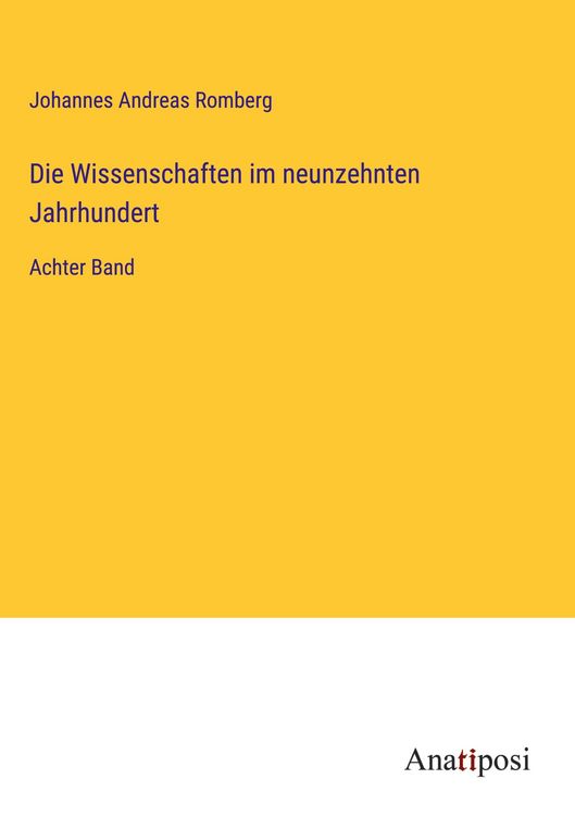 Produktbild: Die Wissenschaften im neunzehnten Jahrhundert