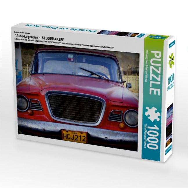 Produktbild: CALVENDO Puzzle Ein Motiv aus dem Kalender "Auto-Legenden - STUDEBAKER" | 1000 Teile Lege-Gr&ouml;&szlig;e 64x48cm Foto-Puzzle f&uuml;r gl&uuml;ckliche Stunden