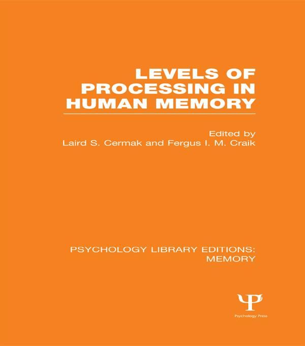 Produktbild: Levels of Processing in Human Memory (PLE: Memory)