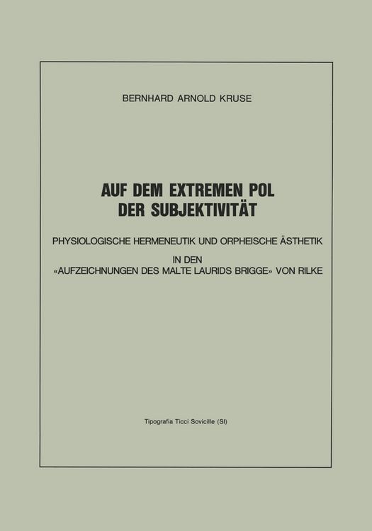 Produktbild: Auf dem Extremen Pol der Subjektivit&auml;t