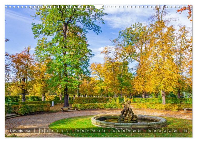 Produktbild: Barockgarten Zabeltitz (Wandkalender 2026 DIN A3 quer), CALVENDO Monatskalender