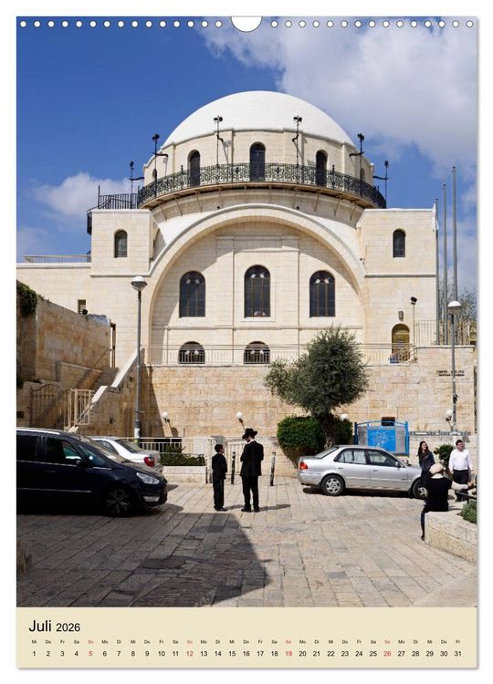 Produktbild: Jerusalem - Jeruschalajim (Wandkalender 2026 DIN A3 hoch), CALVENDO Monatskalender