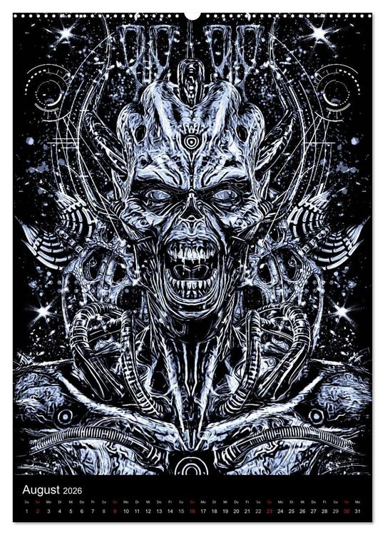 Produktbild: BLOODBOY/DARK ILLUSTRATION (Wandkalender 2026 DIN A2 hoch), CALVENDO Monatskalender