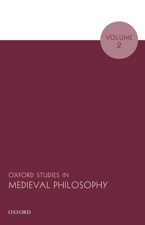 Produktbild: Oxf Studies Medieval Philos V2 Osmp P