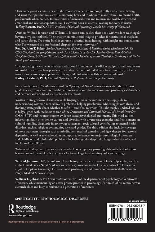Produktbild: The Minister's Guide to Psychological Disorders and Treatments