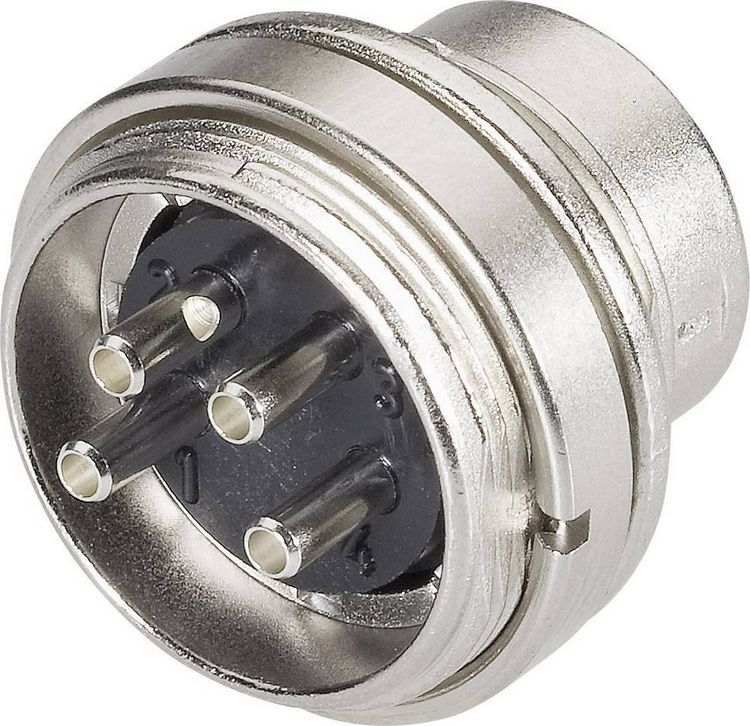 Produktbild: binder 09-0307-00-03 Rundstecker Flanschstecker Gesamtpolzahl: 3 Serie (Rundsteckverbinder): 581 1 St.