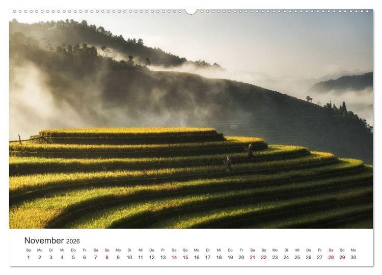 Produktbild: Vietnam - Einzigartige St&auml;dte und wundersch&ouml;ne Natur. (Wandkalender 2026 DIN A2 quer), CALVENDO Monatskalender
