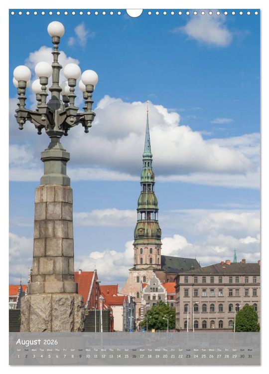 Produktbild: Riga Sigulda Latvia (Wall Calendar 2026 DIN A3 portrait), CALVENDO 12 Month Wall Calendar