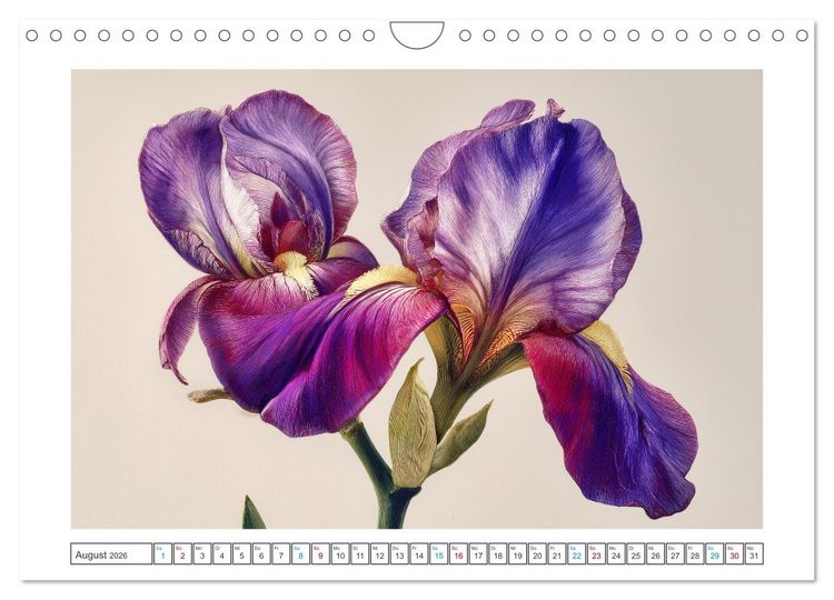 Produktbild: Florale Meisterwerke (Wandkalender 2026 DIN A4 quer), CALVENDO Monatskalender