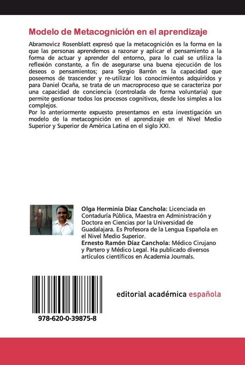 Produktbild: Modelo de Metacognici&oacute;n en el aprendizaje