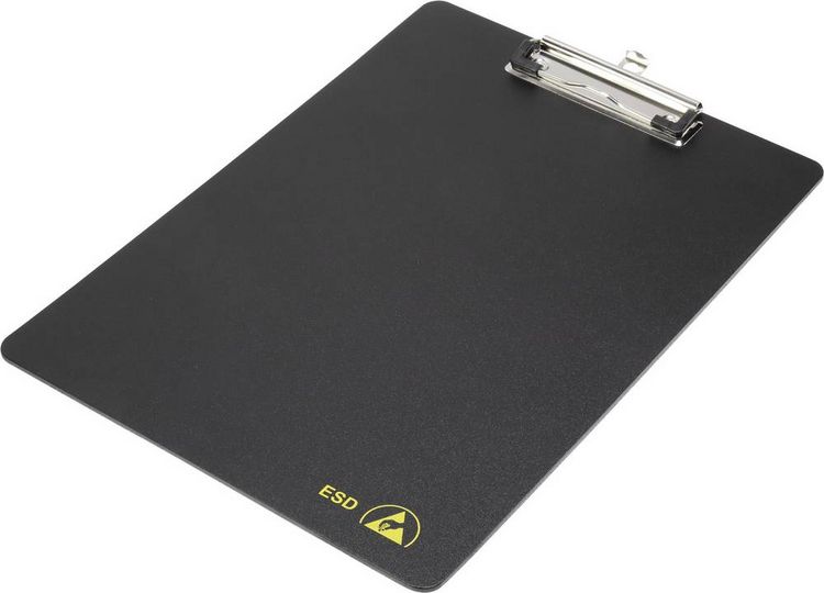 Produktbild: A4-317225 ESD-Klemmbrett 1 St. Schwarz (L x B) 317mm x 225mm