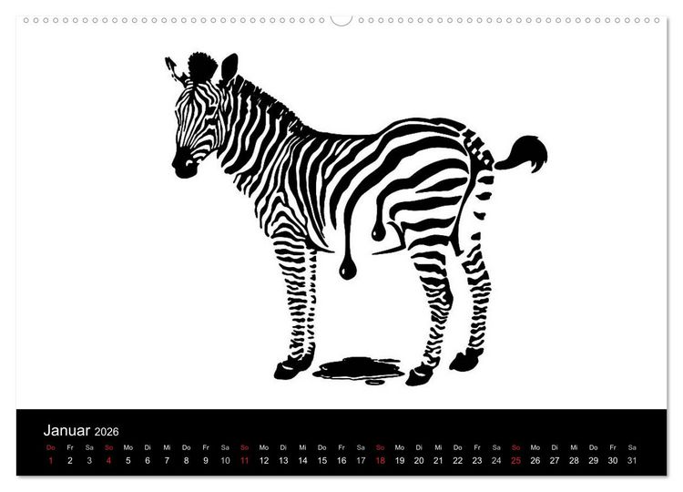 Produktbild: Humorvolle PopArt - Kunstkalender von Claudia Elsner (Wandkalender 2026 DIN A2 quer), CALVENDO Monatskalender