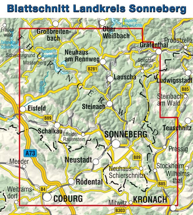 Produktbild: Landkreis Sonneberg 1:33000