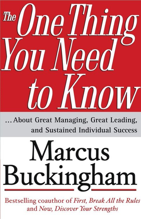 Produktbild: The One Thing You Need to Know