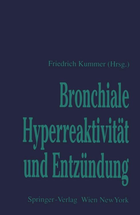 Produktbild: Bronchiale Hyperreaktivit&auml;t und Entz&uuml;ndung