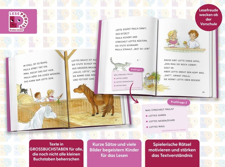 Produktbild: Leseprofis &ndash; GROSSBUCHSTABEN: EIN FOHLEN NAMENS SCHNUPPE, 1. Klasse