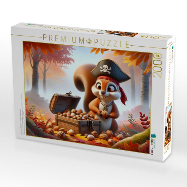 Produktbild: CALVENDO Puzzle Versteckte Sch&auml;tze im nebligen Herbstwald | 2000 Teile Lege-Gr&ouml;&szlig;e 90x67cm Foto-Puzzle f&uuml;r gl&uuml;ckliche Stunden