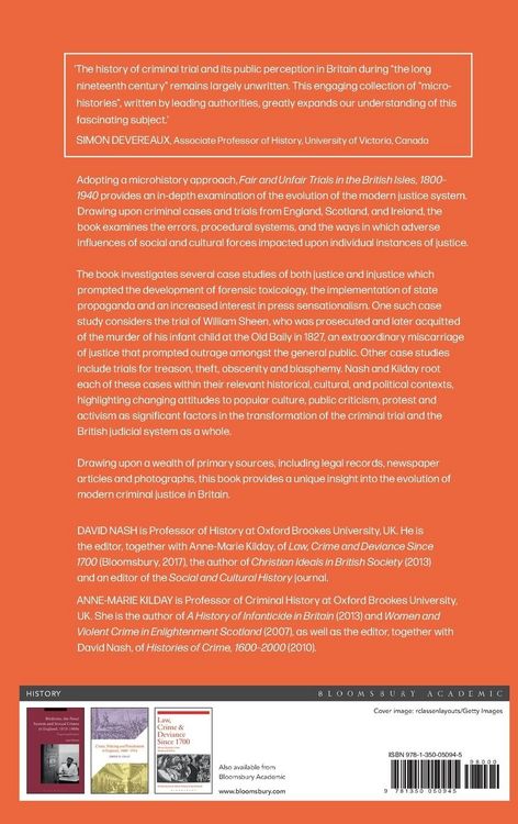 Produktbild: Fair and Unfair Trials in the British Isles, 1800-1940