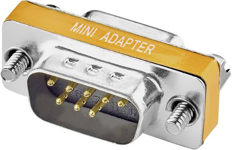 Produktbild: Renkforce Seriell Adapter [1x D-SUB-Buchse 9pol. - 1x D-SUB-Stecker 8pol.] Orange