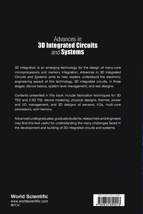 Produktbild: Advances in 3d Integrated Circuits and Systems