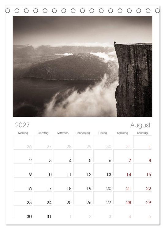 Produktbild: Tischplaner 2027 - Wild, Wild Places (A5 Tischkalender zum Aufstellen) CALVENDO