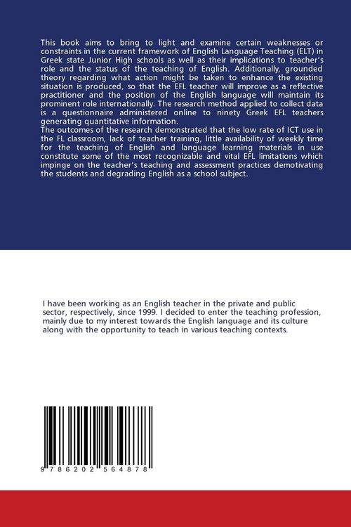 Produktbild: The role of the EFL Teacher and the Status of the Teaching of English