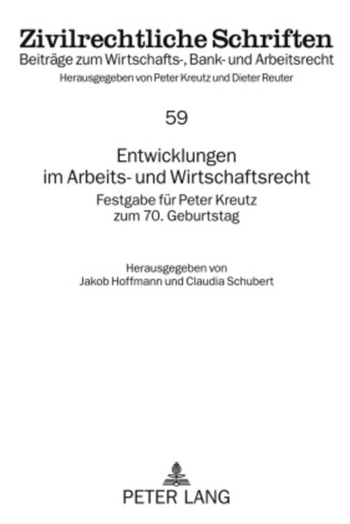 Produktbild: Entwicklungen im Arbeits- und Wirtschaftsrecht