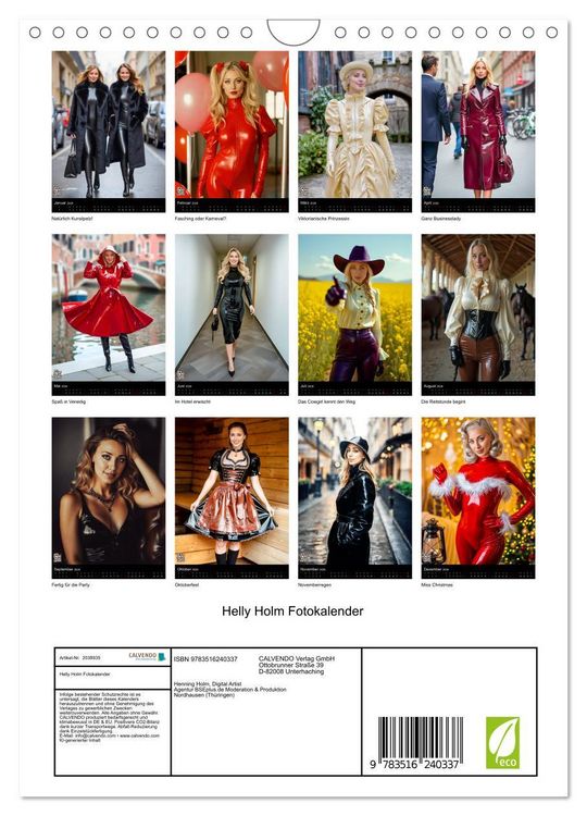 Produktbild: Helly Holm Fotokalender (Wandkalender 2026 DIN A4 hoch), CALVENDO Monatskalender