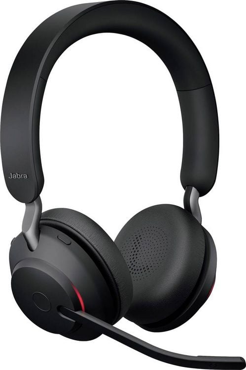 Produktbild: Jabra Evolve2 65 UC On Ear Headset Bluetooth&reg; Stereo Schwarz Lautst&auml;rkeregelung, Batterieladeanzeige, Mikrofon-Stummschaltung Telefon
