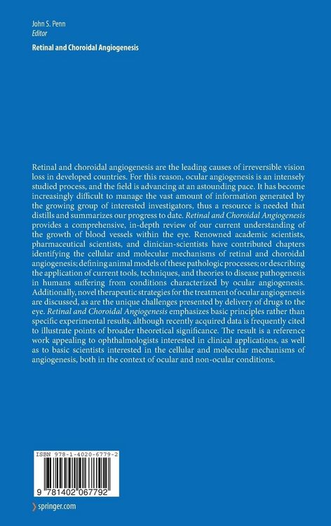 Produktbild: Retinal and Choroidal Angiogenesis