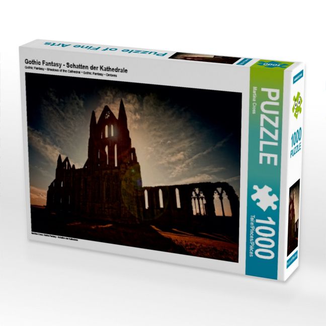 Produktbild: CALVENDO Puzzle Gothic Fantasy - Schatten der Kathedrale | 1000 Teile Lege-Gr&ouml;&szlig;e 64x48cm Foto-Puzzle f&uuml;r gl&uuml;ckliche Stunden