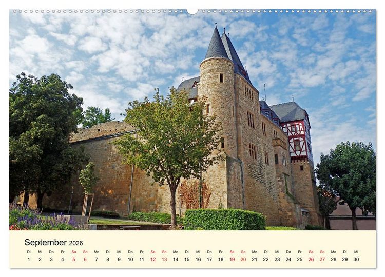 Produktbild: Sch&ouml;nes Alzey - Fachwerk, Wein und Rossmarktplatz (Wandkalender 2026 DIN A2 quer), CALVENDO Monatskalender