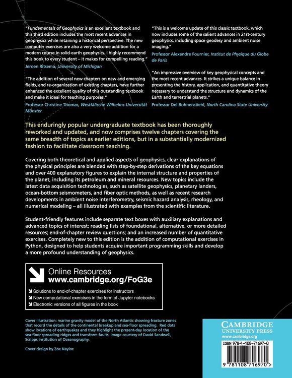 Produktbild: Fundamentals of Geophysics