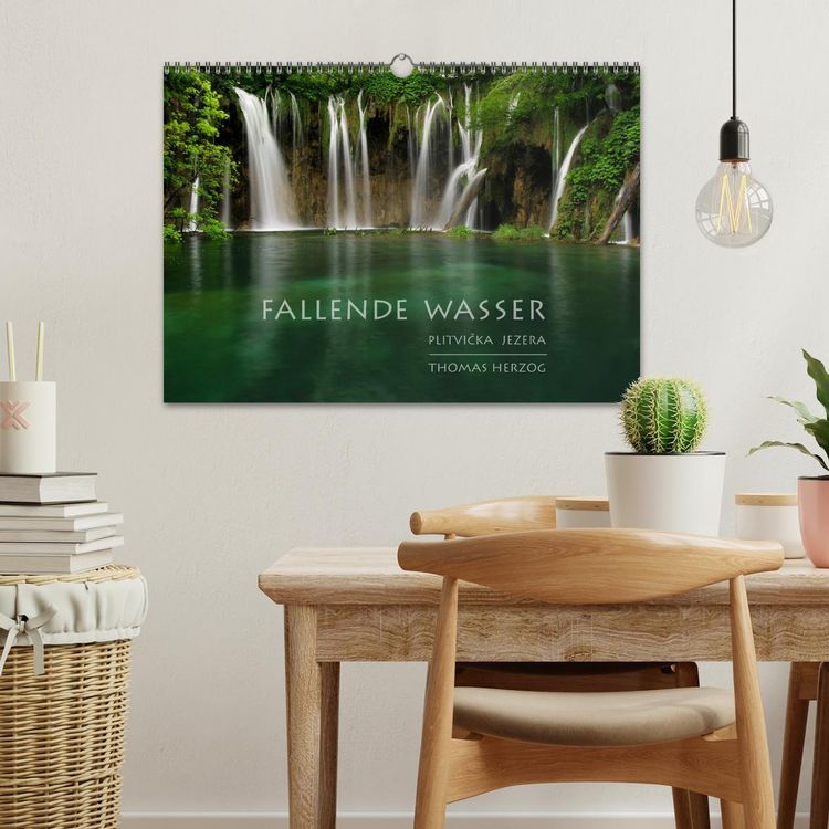 Produktbild: FALLENDE WASSER (Wandkalender 2026 DIN A3 quer), CALVENDO Monatskalender