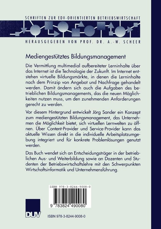 Produktbild: Mediengest&uuml;tztes Bildungsmanagement