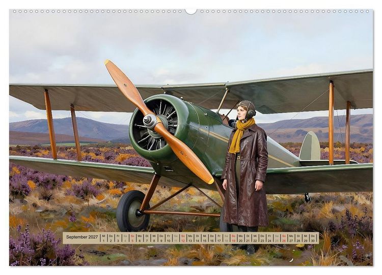 Produktbild: Lack und Leinwand &ndash; Flieger (Wandkalender 2027 DIN A2 quer), CALVENDO Monatskalender