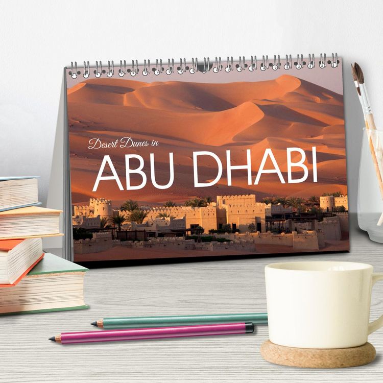 Produktbild: Desert dunes in Abu Dhabi (Desk Calendar 2026 DIN A5 landscape), CALVENDO 12 Month DeskCalendar