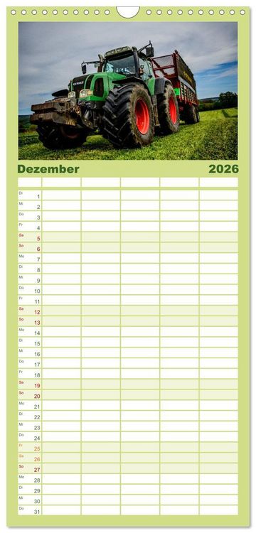 Produktbild: Familienplaner 2026 - Landwirtschaft im Weserbergland mit 5 Spalten (Wandkalender, 21 x 45 cm) CALVENDO